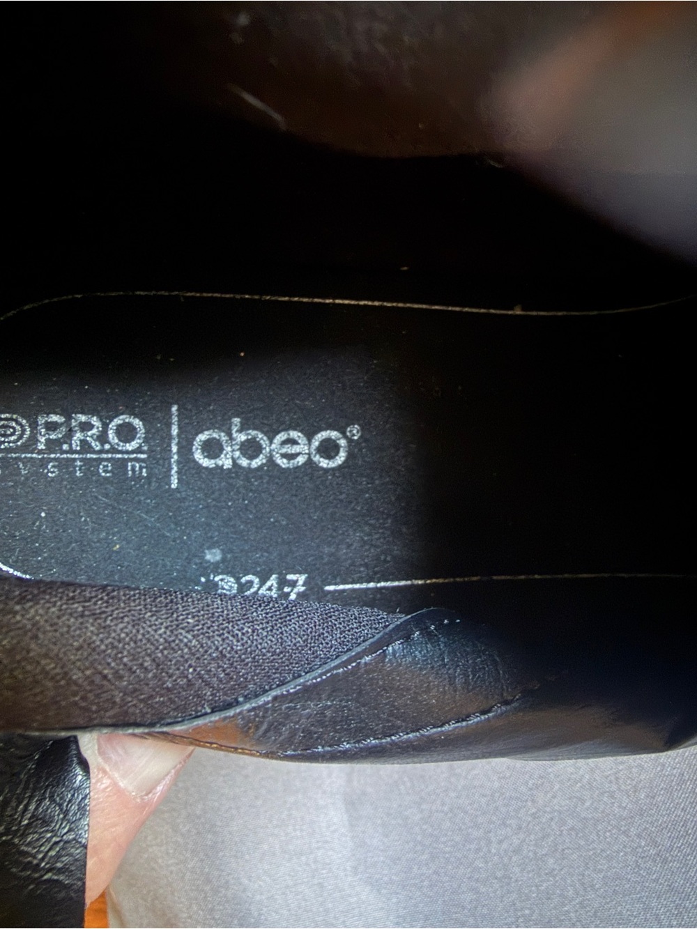 ABEO Jennie Black Leather Ankle Boots Size 8.5 Comfort Orthotic - Picture 9 of 11